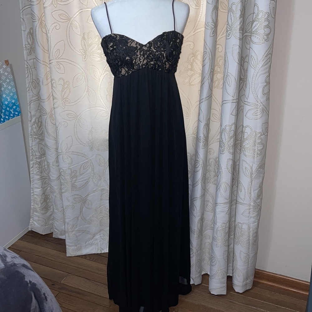 Black bridesmaid/evening gown